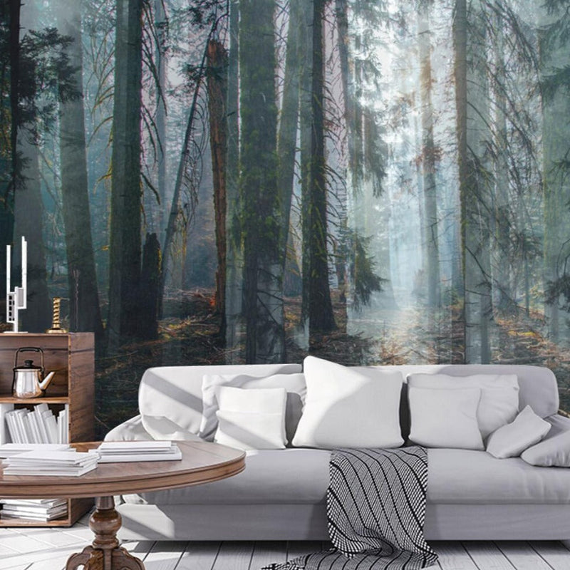 Mural Wallpaper Nature Forest Scenery