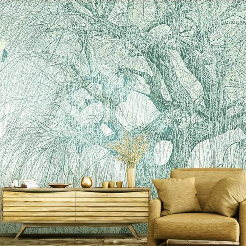 Wallpaper Mural Creative Art Big Green Tree