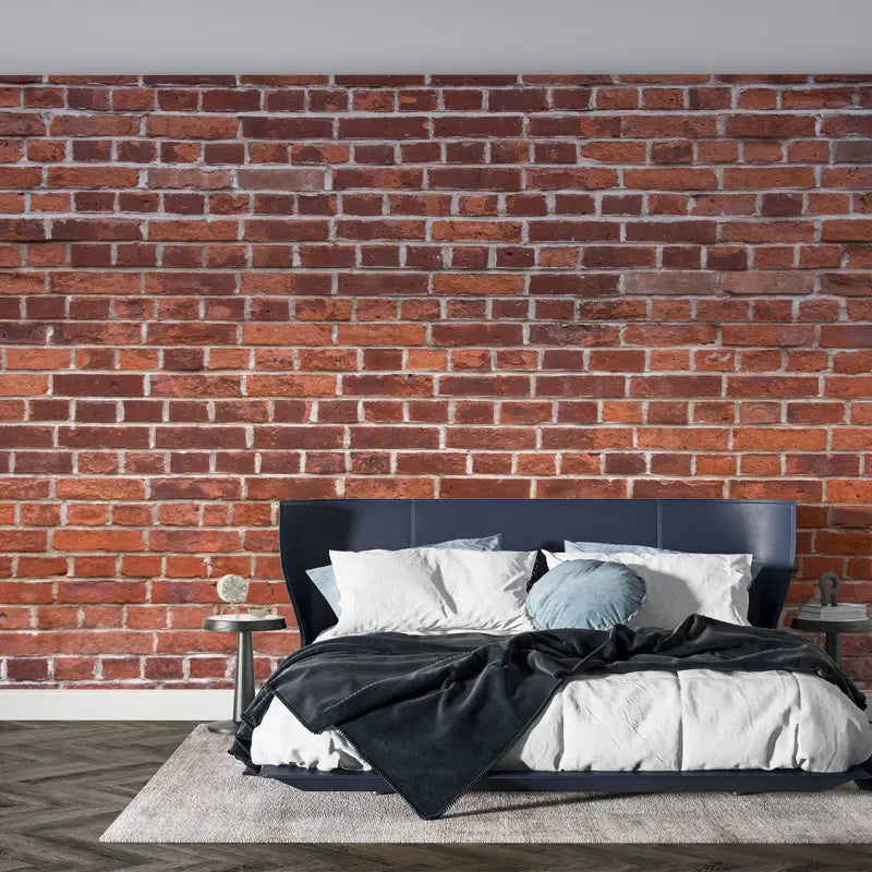3D brick effect wallpaper