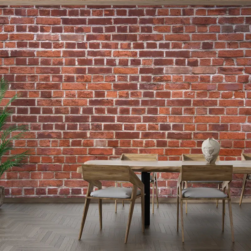 3D brick effect wallpaper