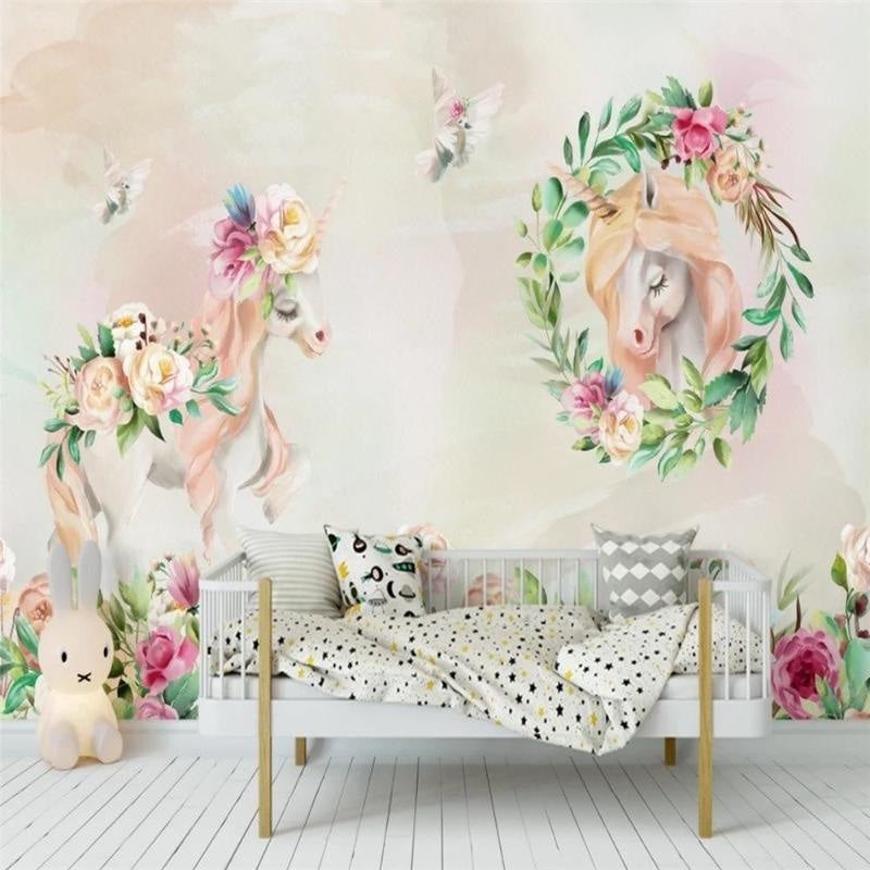 Blomma Tapet Girl Room