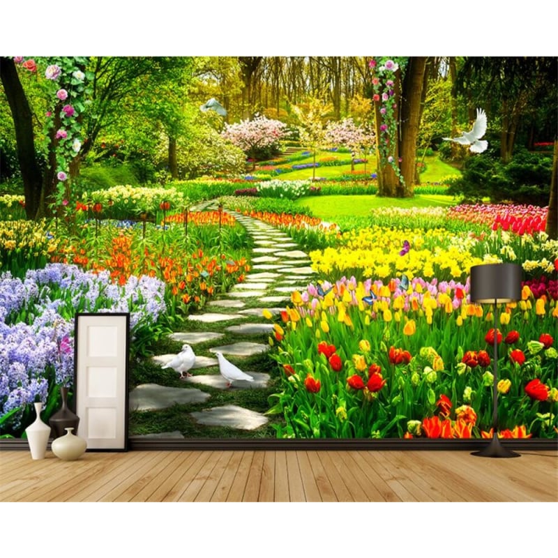 Flower garden wallpaper