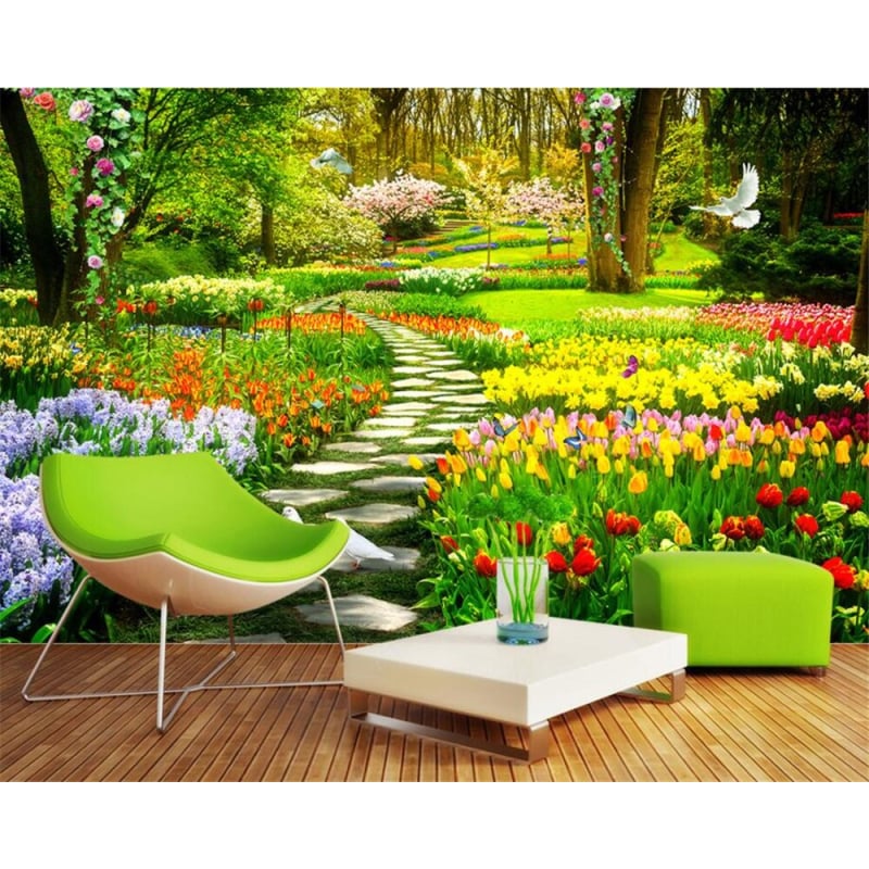 Flower garden wallpaper