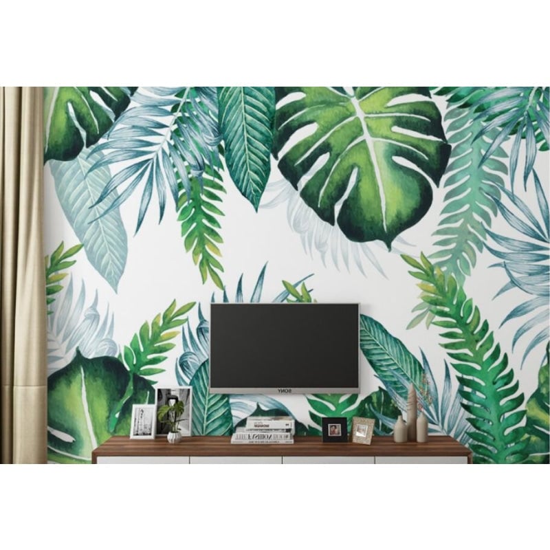 Jungle motif wallpaper